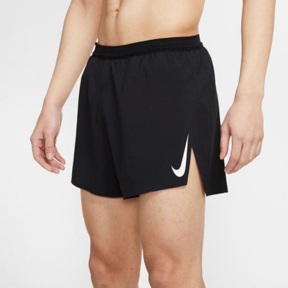 Nike Aeroswift 4" Dri-FIT ADV Running Shorts Men's Large Black White FN3352-010
